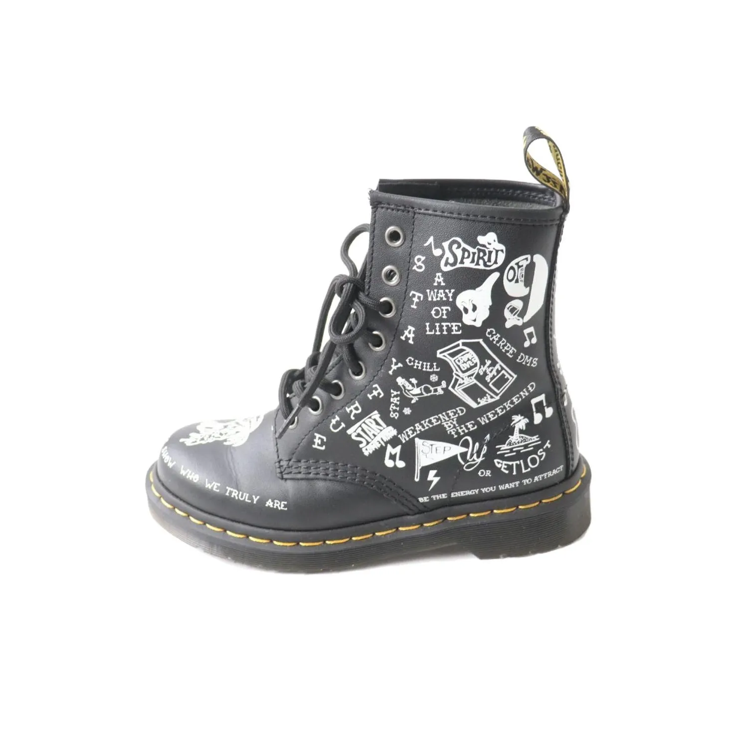 Dr.Martens 1460 SCRIBBLE Мартин Ботин Мужской Черный