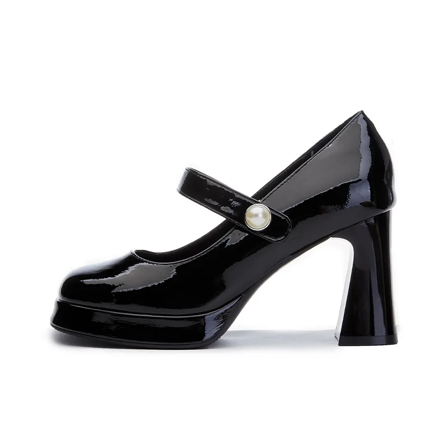 POOQ Chunky Heel High Heels Women's