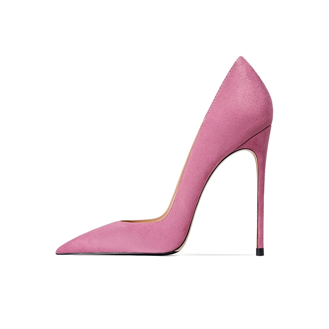 Ganxiaojie Узкий каблук Высокие каблуки Женские Изящный розовый