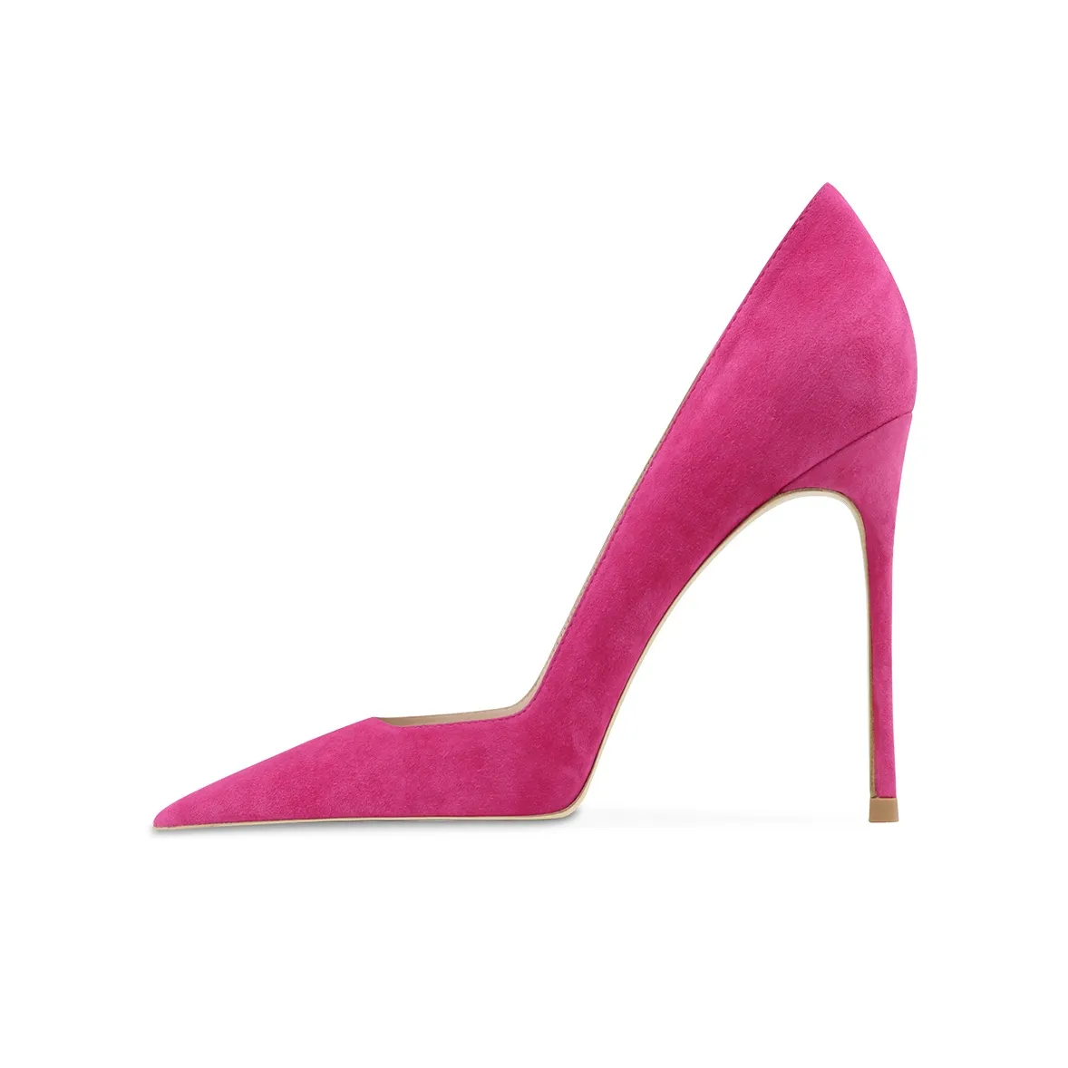 Ganxiaojie Узкий каблук Высокие каблуки Женские Розово-красный