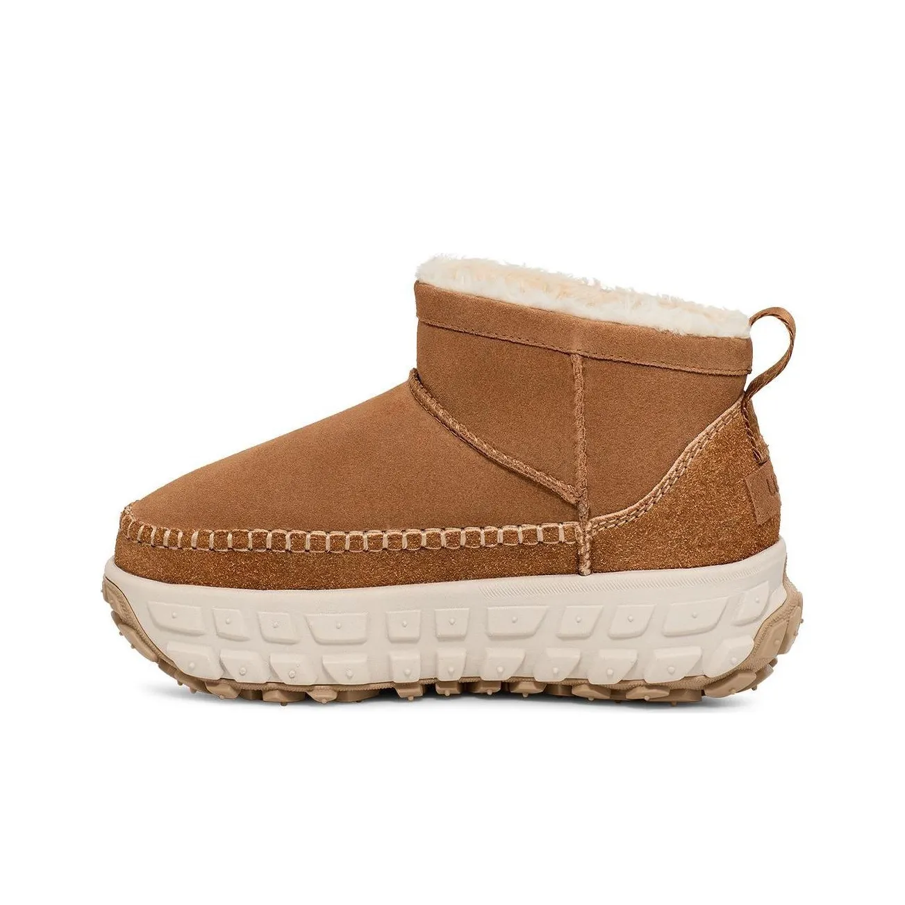 UGG Короткий Сноубутсы Мужской Каштановый Clay Brown Белый