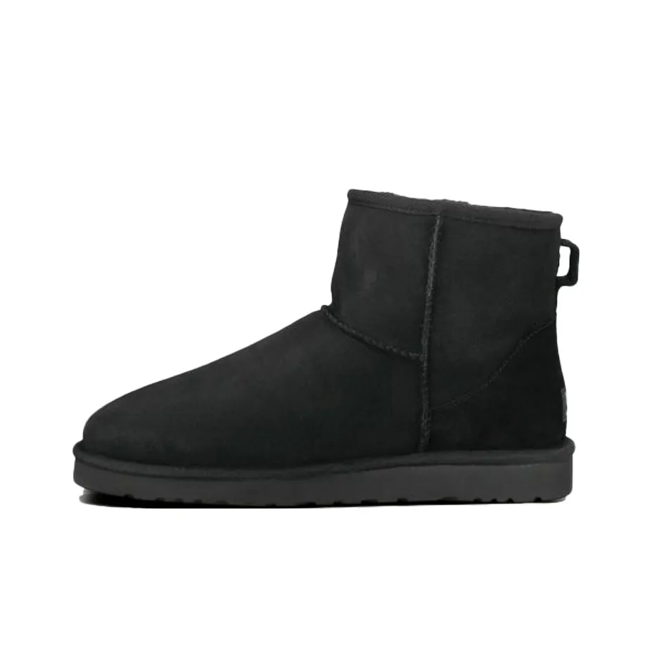 UGG Classic Mini Fleece Lined Snow Boots Black