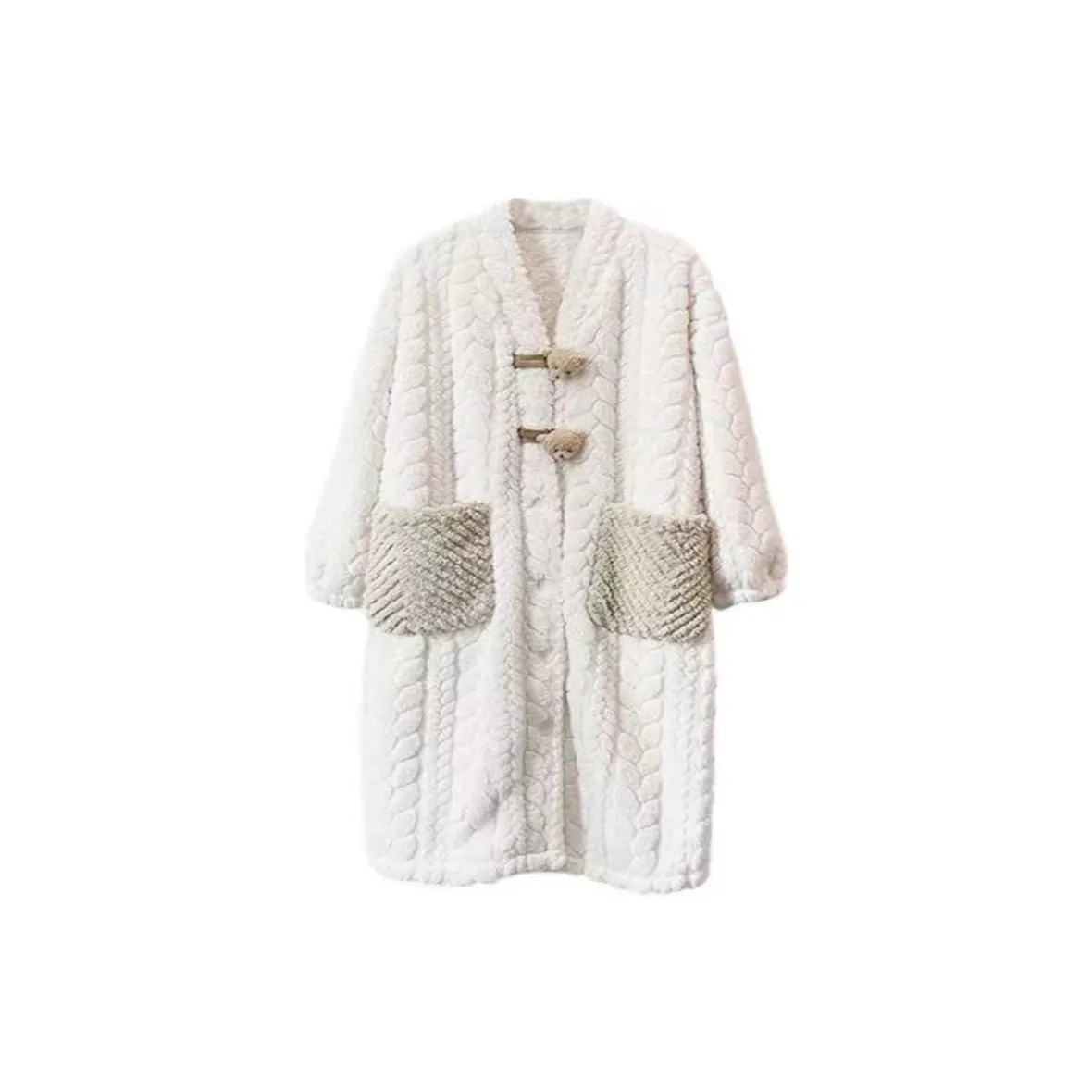 XIAFENYAN Nightgown Women's Apricot