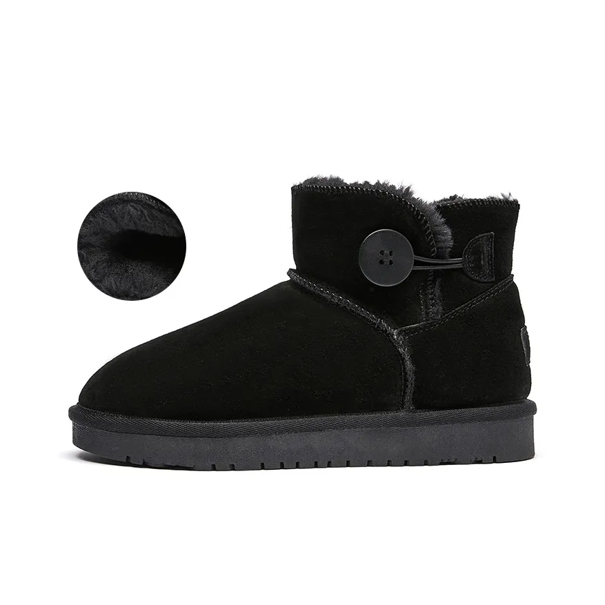 La Chapelle Warm Height Increasing Ankle-Length Snow Boots Women's