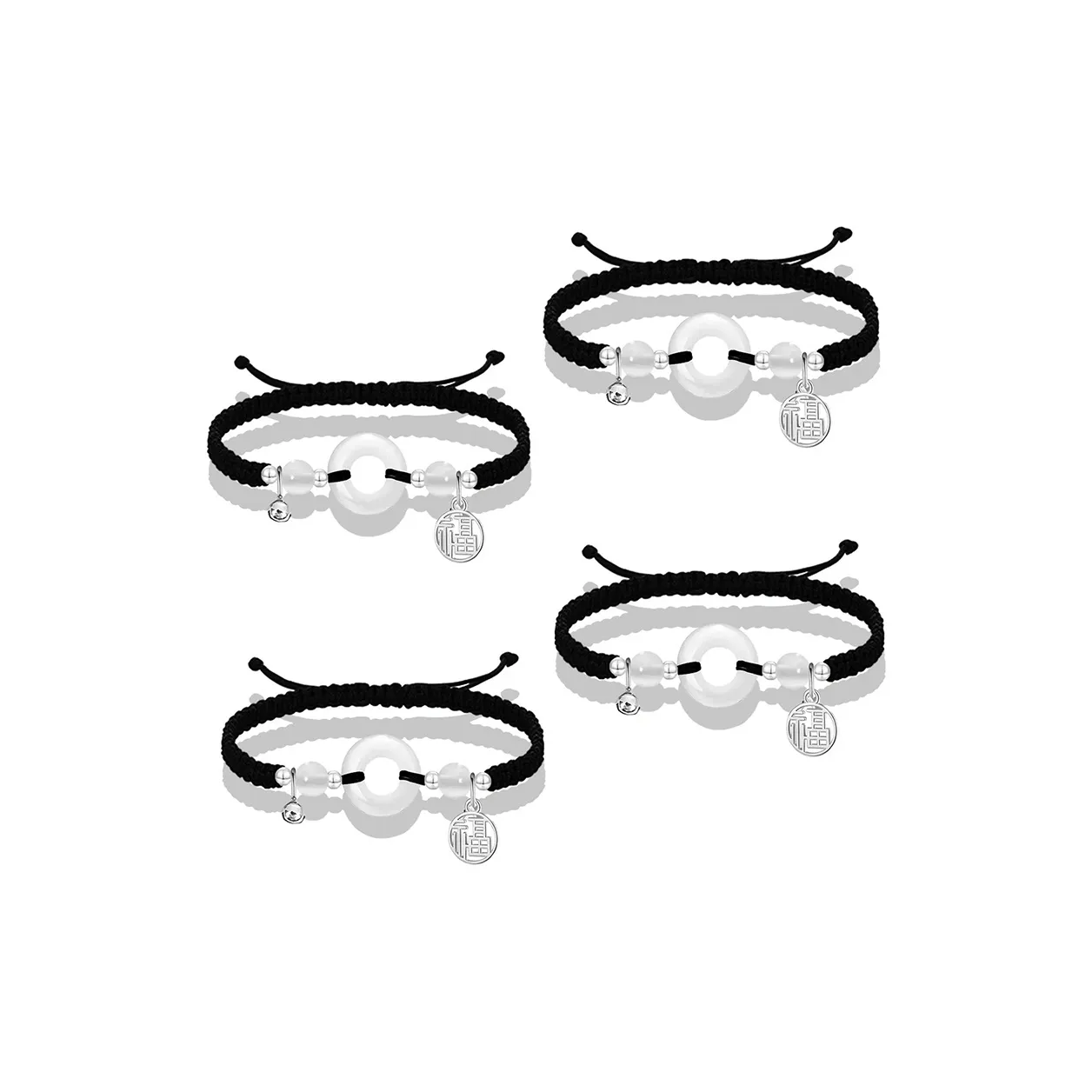 LINGJIE Цветное стекло Нефритовые браслеты Унисекс