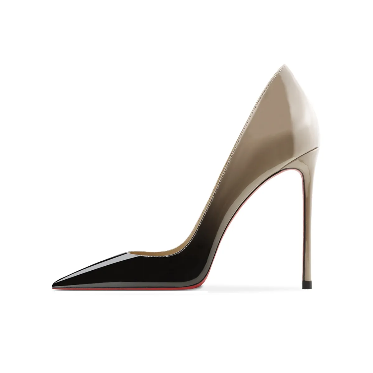 Ganxiaojie Высокие каблуки Женские Черный градиент Серый