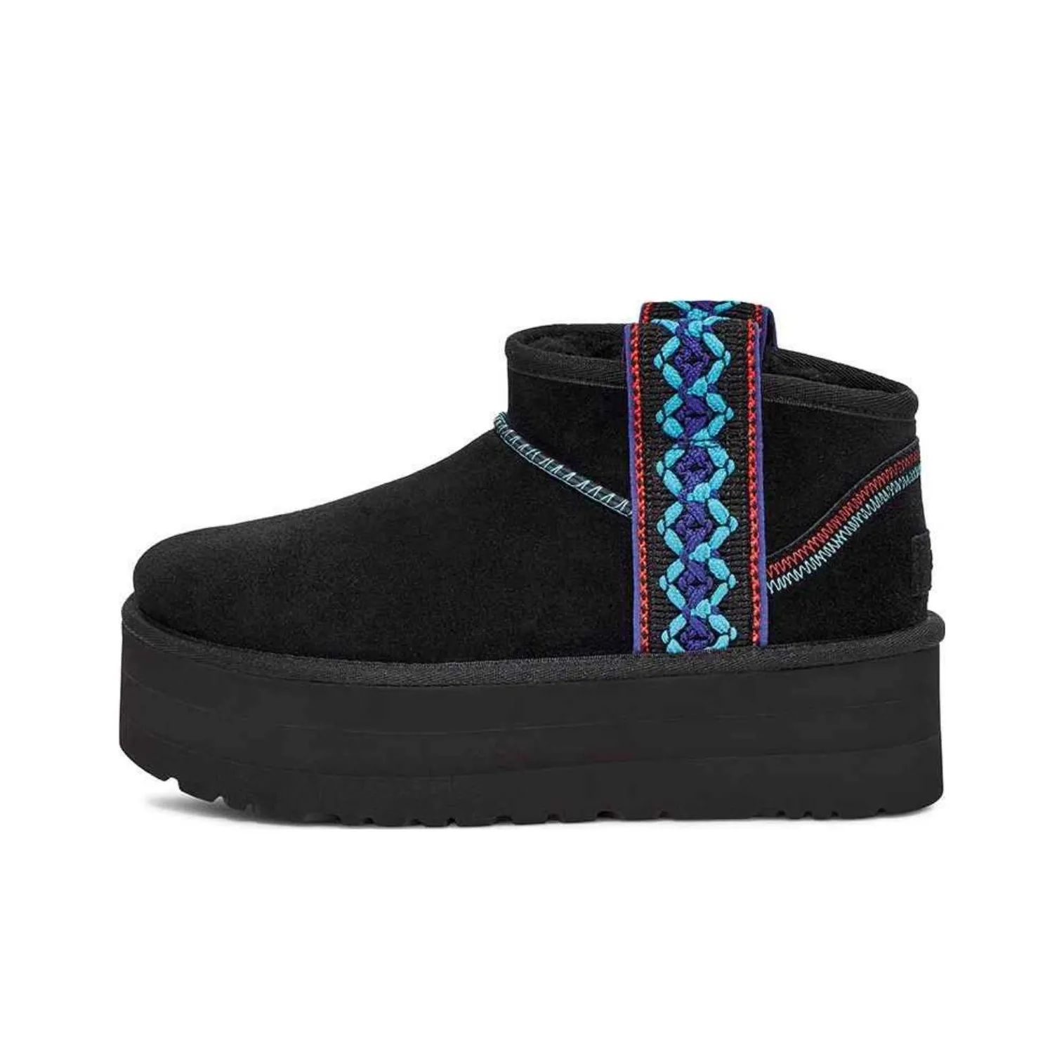 UGG Термостойкие противоскользящие ботинки с низким верхом для снега женские черные