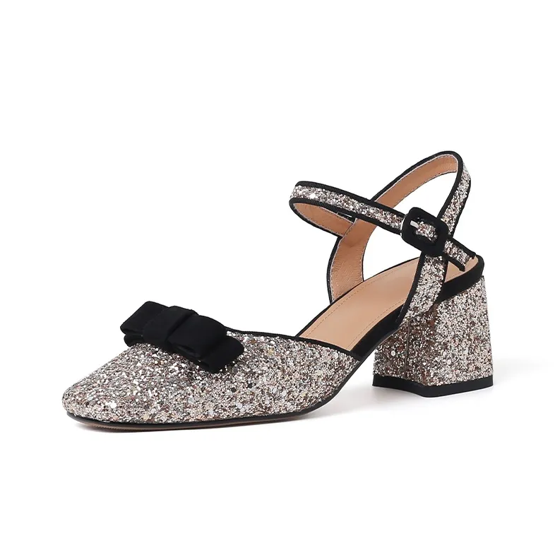 Naiyee Block Heel High Heels 6.5cm Women's
