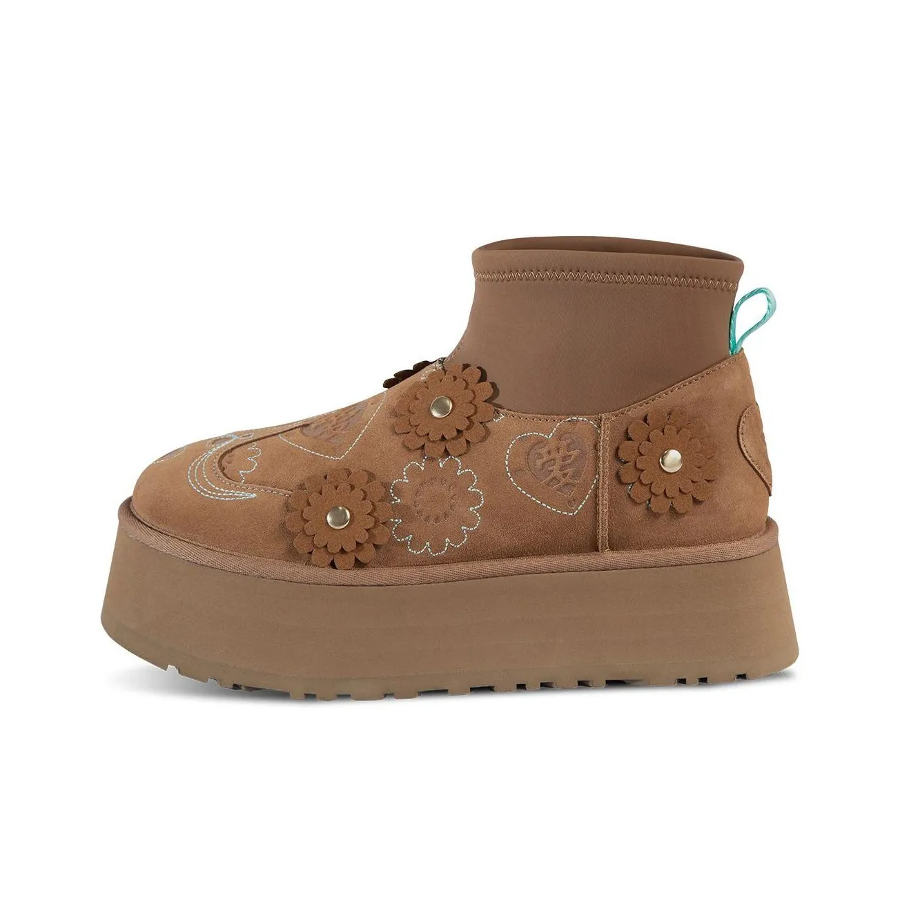 UGG Термостойкие Короткие Снежные Ботинки Женские Коричневые