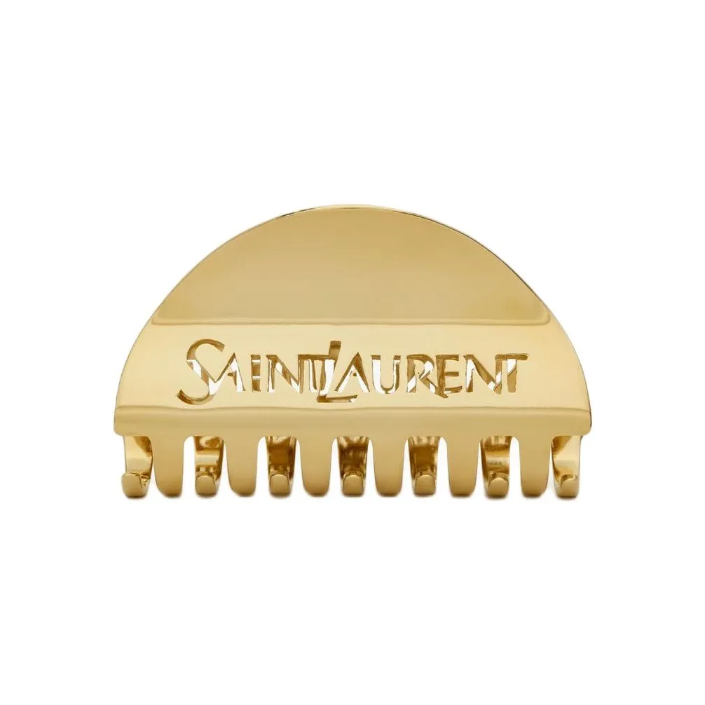 SAINT LAURENT Заколки для волос из нержавеющей стали женские золотые