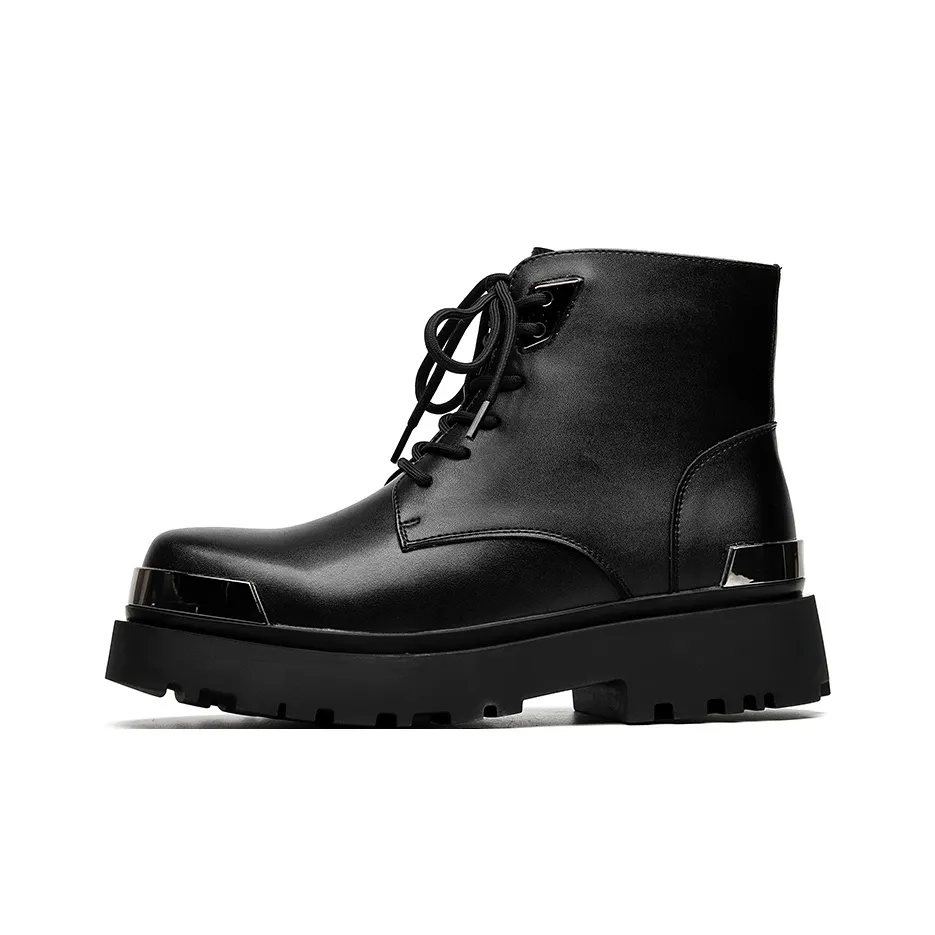 Beidouniao Crew Martin Boot 4,5 см Мужской Черный