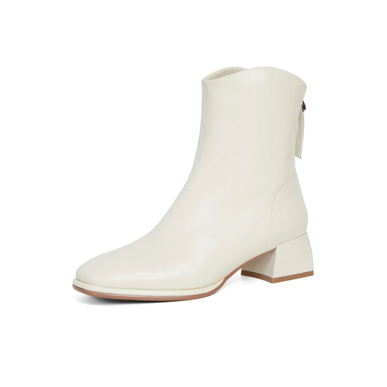 PT'SON Ankle Boots Women's Black, Camel