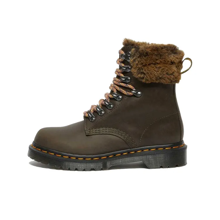 Dr.Martens 1460 Martin Boots Women's Gray Green