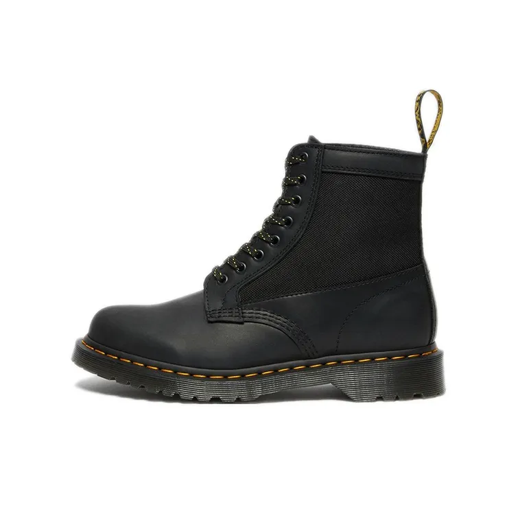 Dr.Martens 1460 Панель Короткий Мартин Ботинок Унисекс Черный Желтый