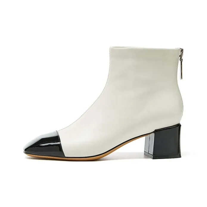 Ботильоны Marie Claire 5,2 см женские реверс белый
