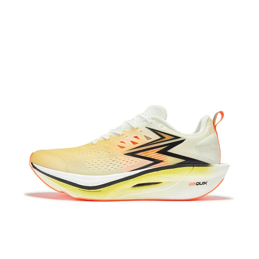 361° Cushioning Anti-Slip And Wear-Resistant Low-Top Running Shoes Unisex Floral Yellow