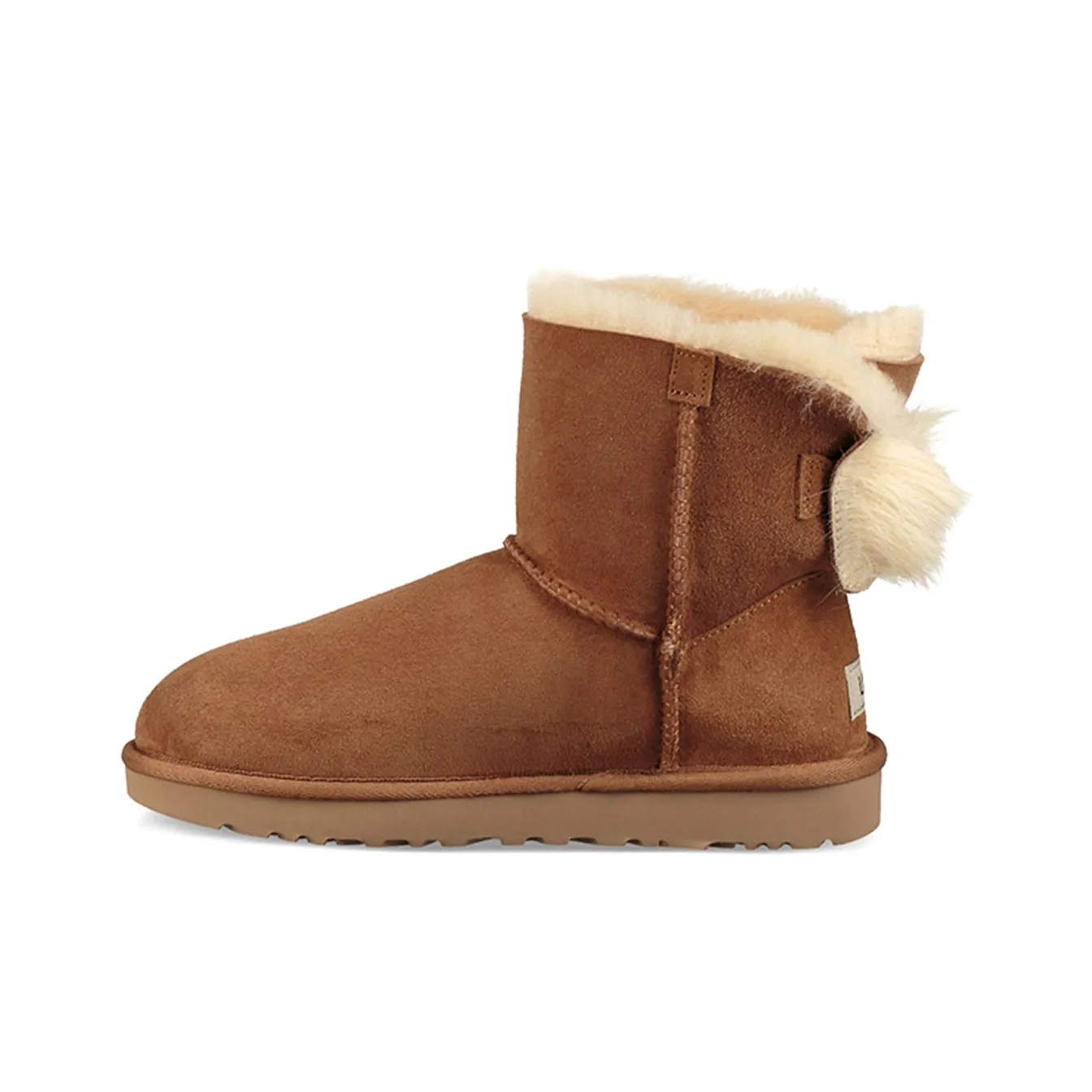 UGG Теплые ботинки с противоскользящим покрытием женские каштаново-коричневые