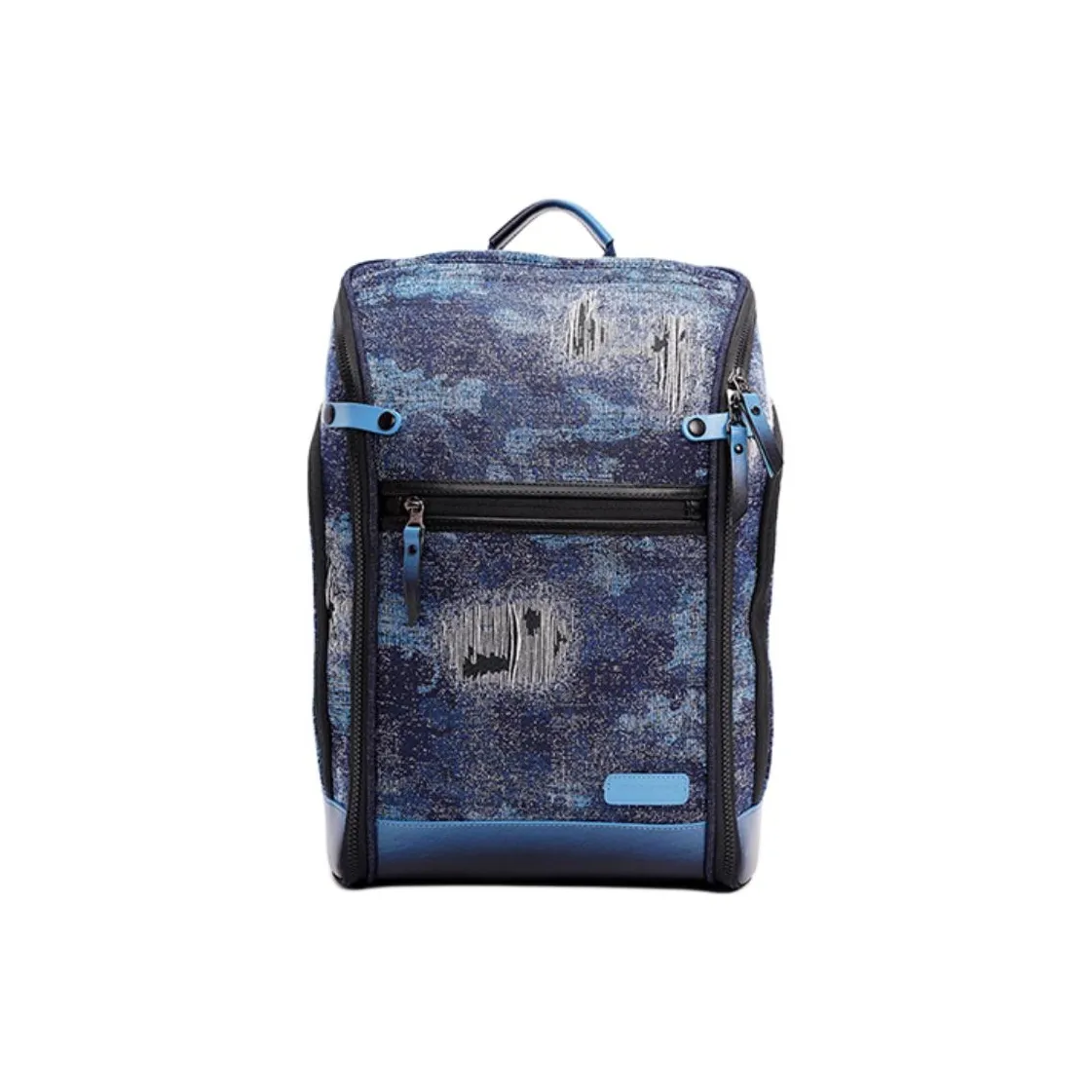 FREQUENTFLYER Lily Woven Series Polyester Double-Shoulder Backpack Regular Unisex Snowflake Blue