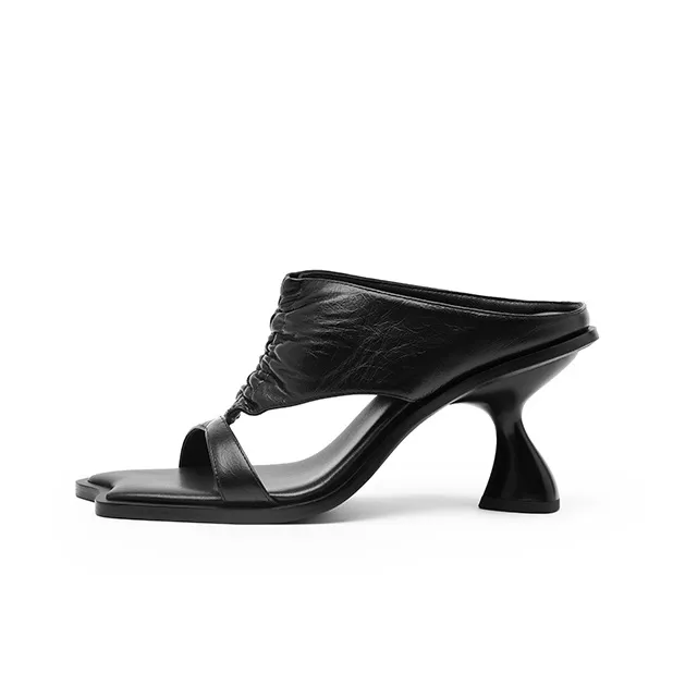 SUGARSU Женские высокие сапоги до колена черные