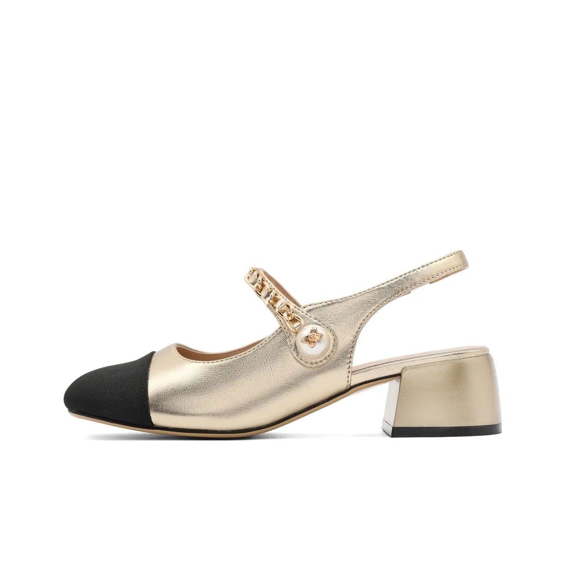 BELLE Chunky Heel High Heels 4.5cm Women's
