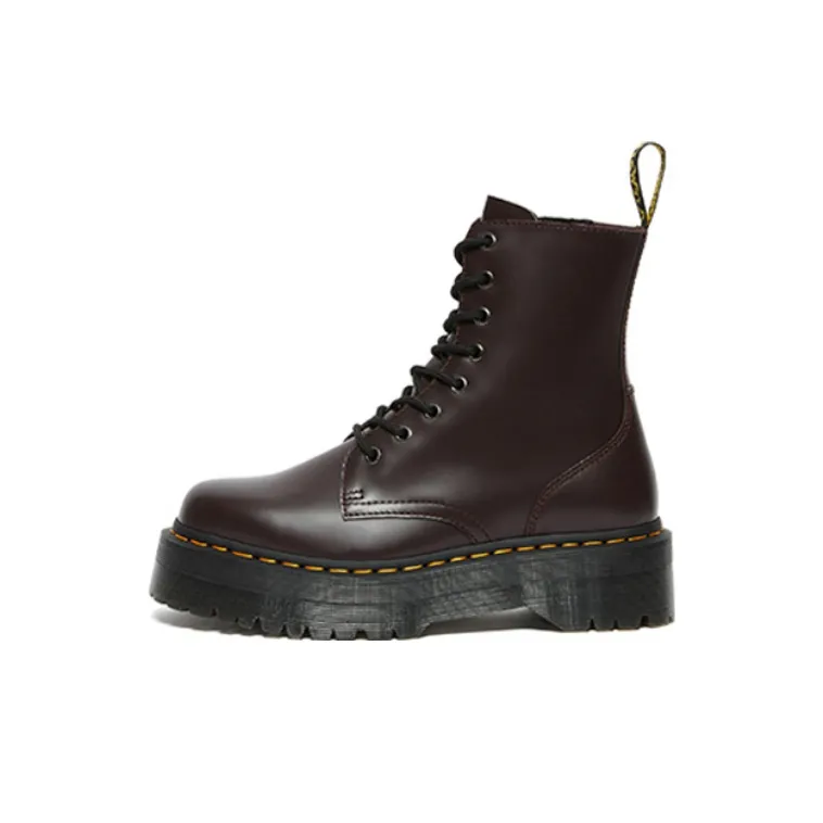 Dr.Martens Jadon Boot Smooth Leather Platforms 
Burgundy
