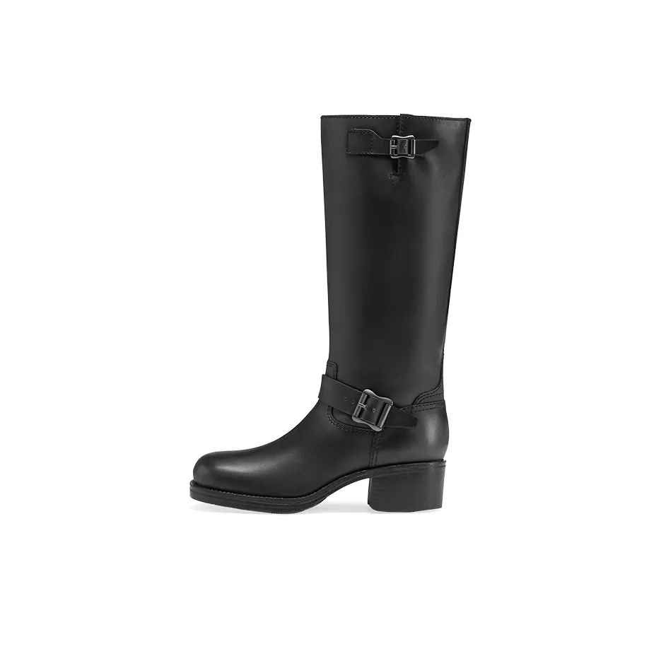 ASH TRINIDAD Collection Genuine Leather Knee High Boots Women's Black