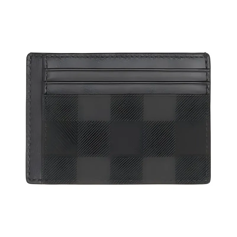 Burberry Leather Wallet Men's Gray
