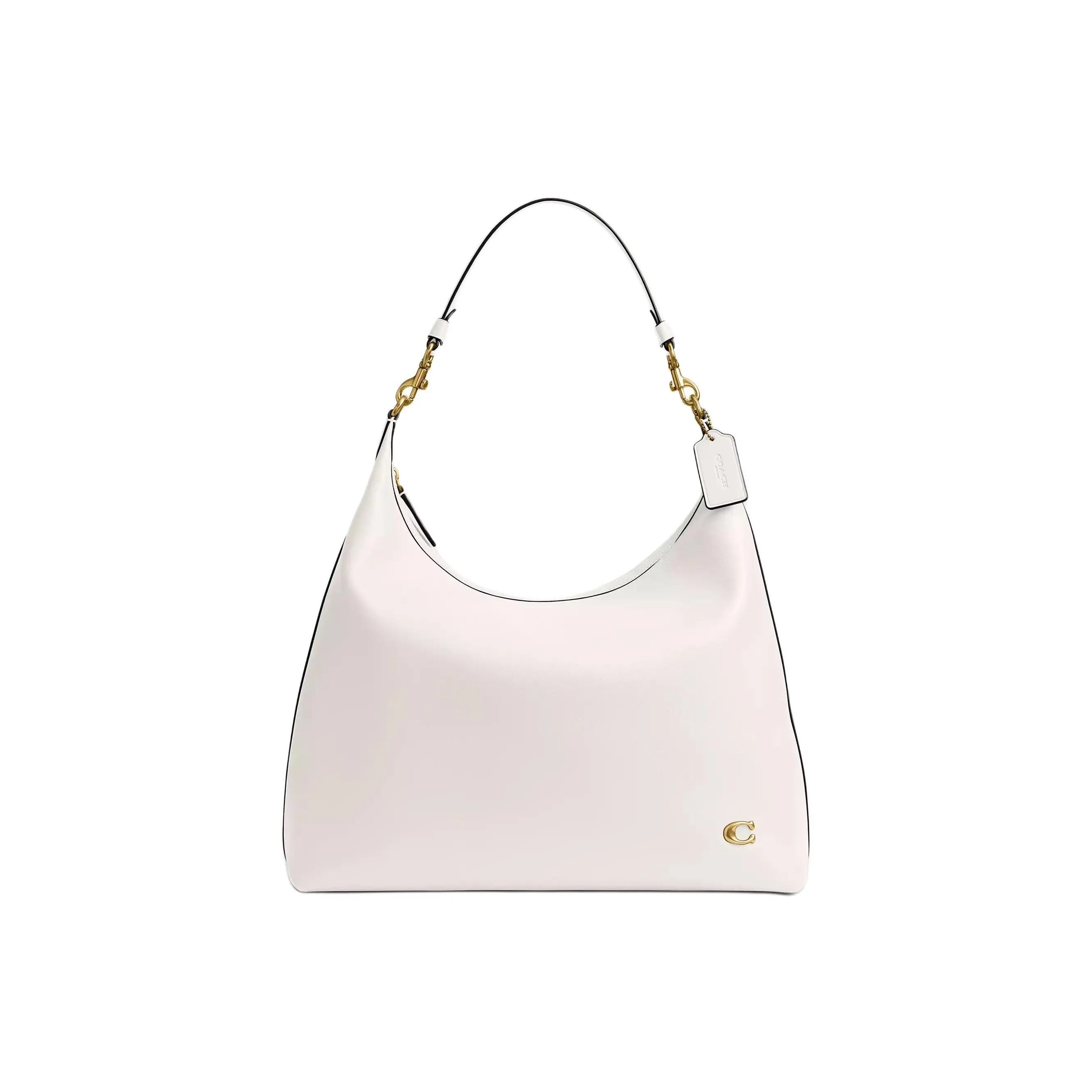 COACH Juliet Glove Tanning Shoulder Bag Large Size Women's Chalk White