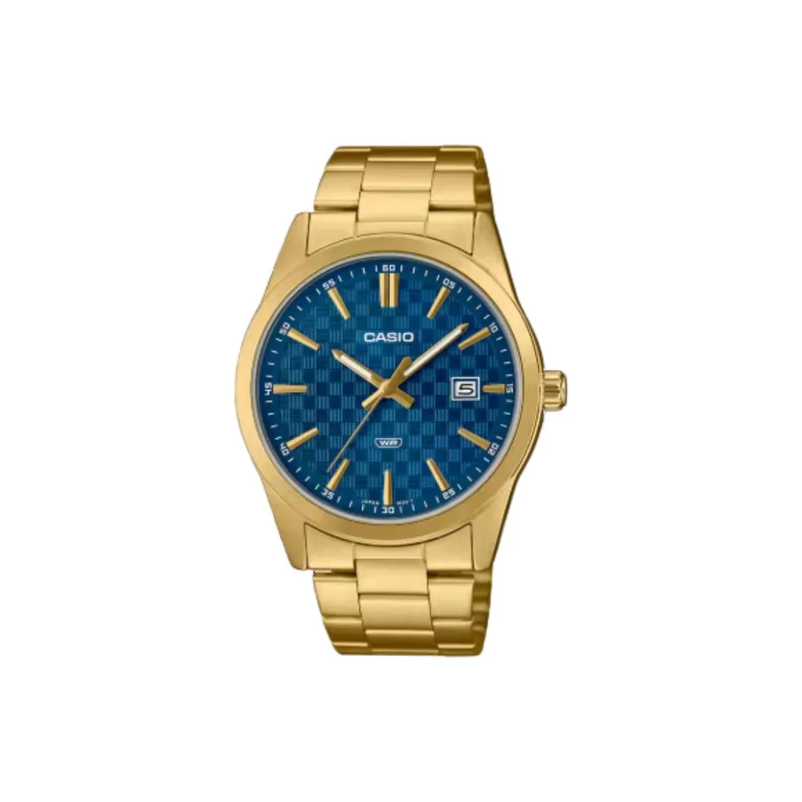 CASIO Кварцевый механизм нержавеющая сталь ремешок мужские часы синий циферблат
