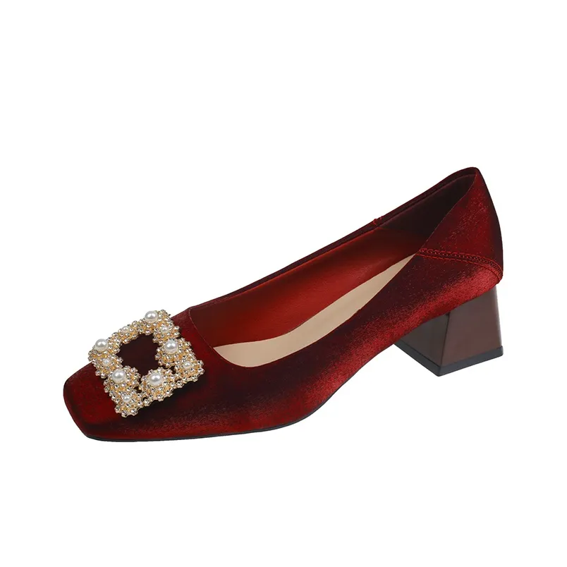 GEJIANI Chunky Heel High Heels 3.5cm Women's