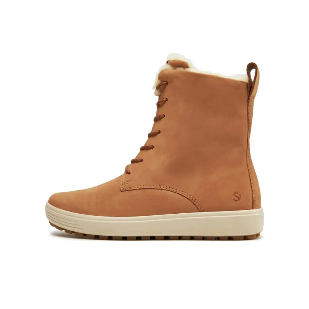 Ecco Soft 7 Короткий MID Голень Мартин Ботинок Женские Коричневый