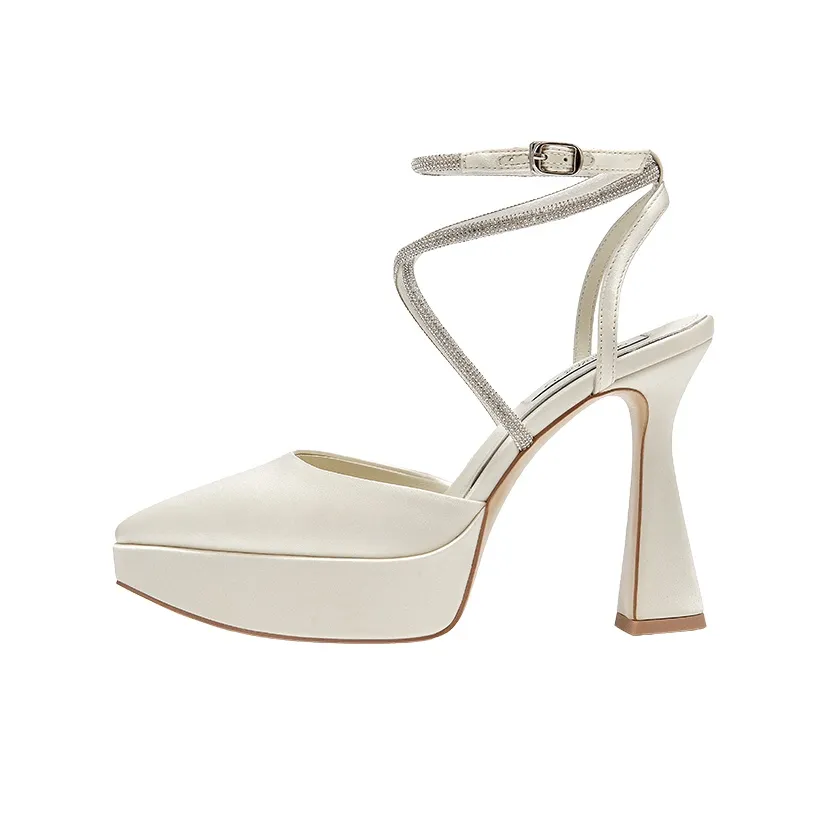 SHOESZOOO Основная пряжа Свадебная обувь с грубым каблуком каблук 11,8 см женские