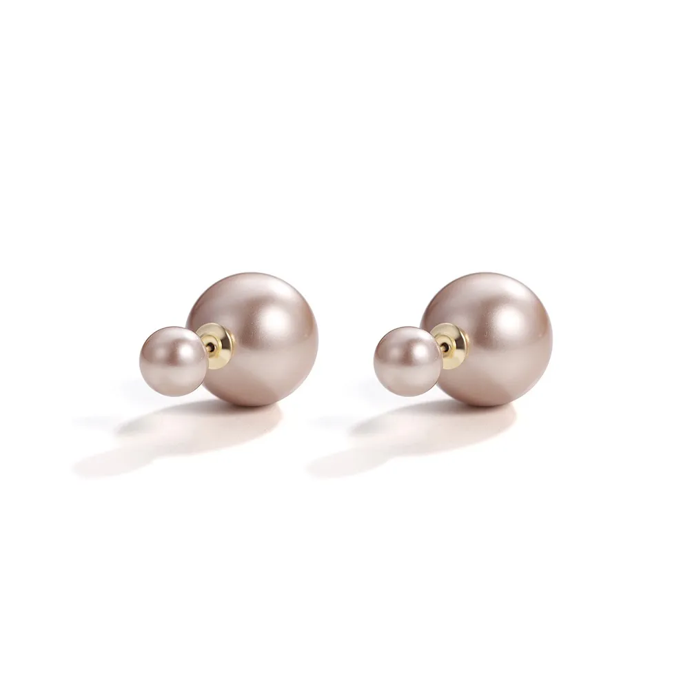 Серьги-гвоздики Zoo Jewel с искусственным жемчугом женские