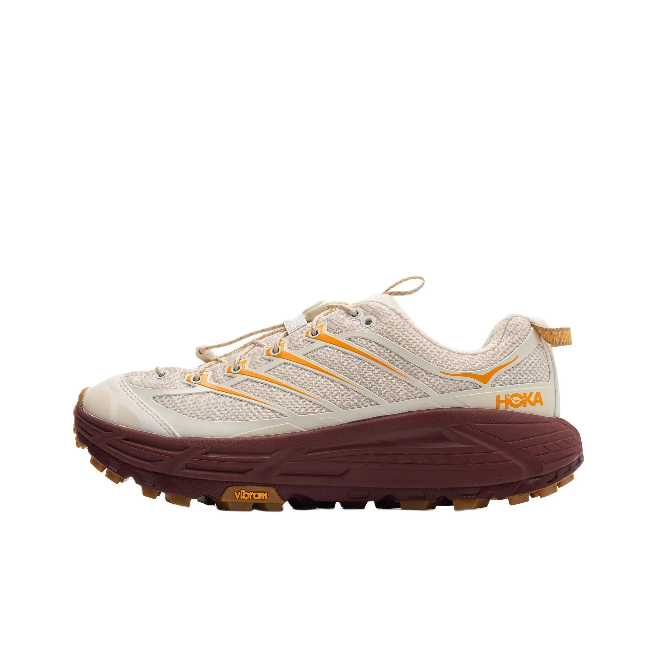 HOKA ONE ONE Mafate Three2 Vanilla Varsity Burgundy