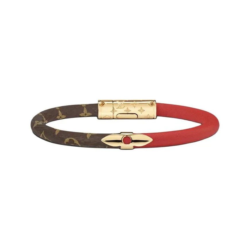 LOUIS VUITTON 2020 Monogram Lv Confidential Costume Bracelet