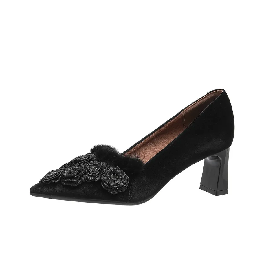 Lanza Грубый каблук Высокие каблуки Женские Черный