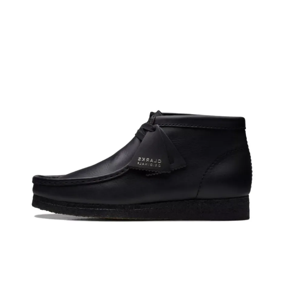 Clarks Wallabee Black Leather