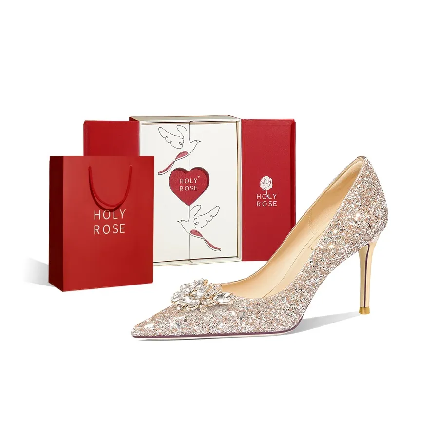 Holy Rose The Радость OF The Сердце Узкий каблук Портативный Коробка Для Высоких каблуков Женские