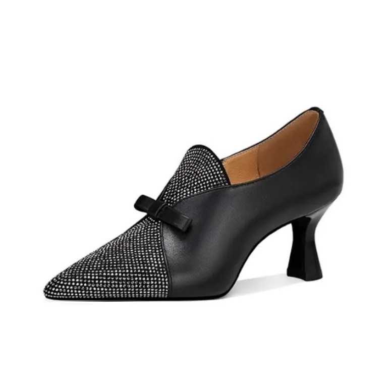 JESSICA SOPHIA Боковая бутылка Высокие каблуки 7 см Женские Черный