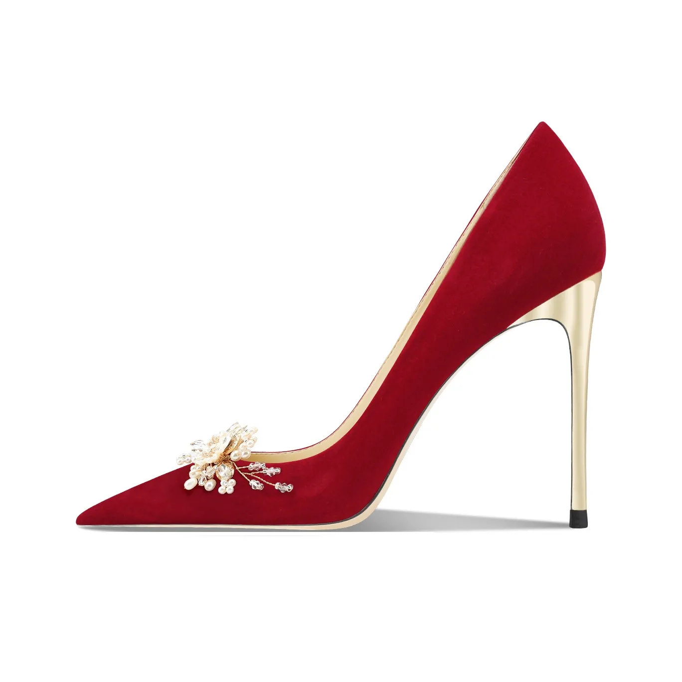 Ganxiaojie Высокие каблуки Женские Красный