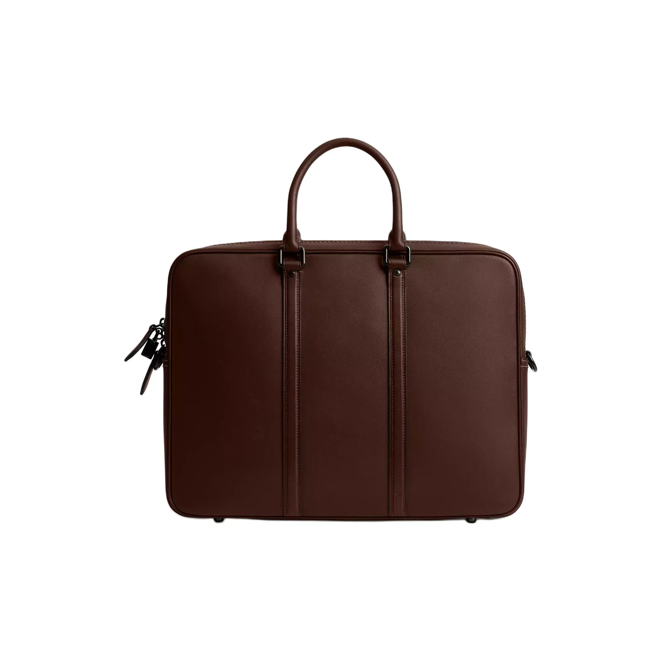 COACH Metropolitan Glove Tanned Leather Laptop Bag Large Women's Maple