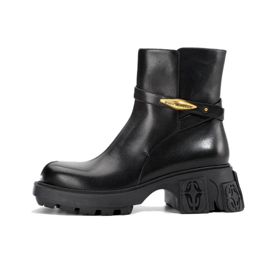 DIBO MANNER Astral series New Arrival Martin Boots Versatile Bootie с грубым каблуком