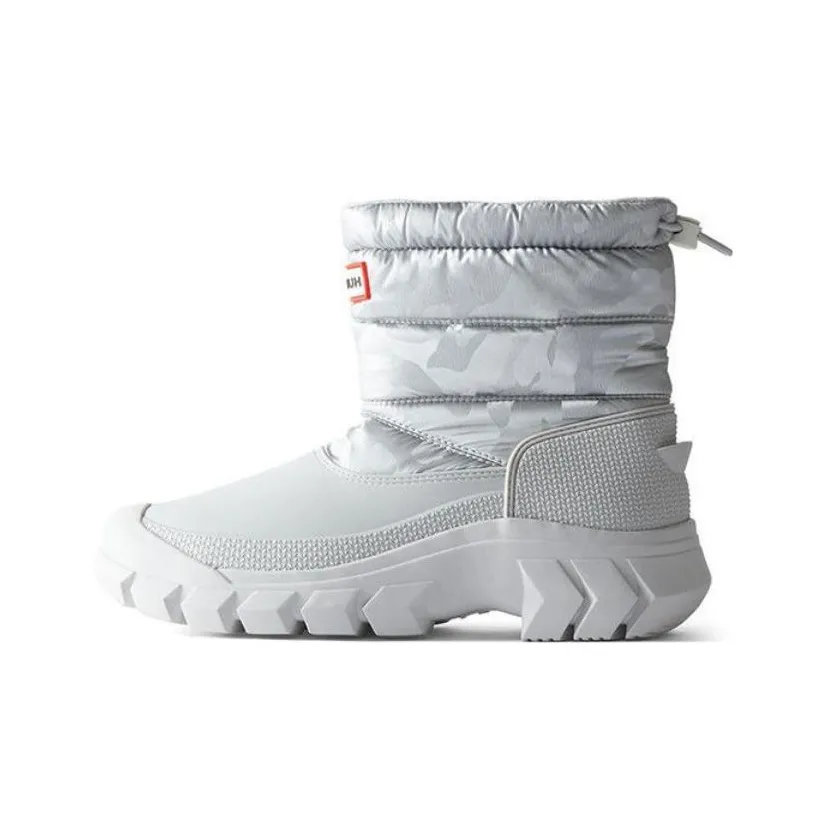 HUNTER Thermal Abrasion Resistant Short Snow Boots Women's Gray