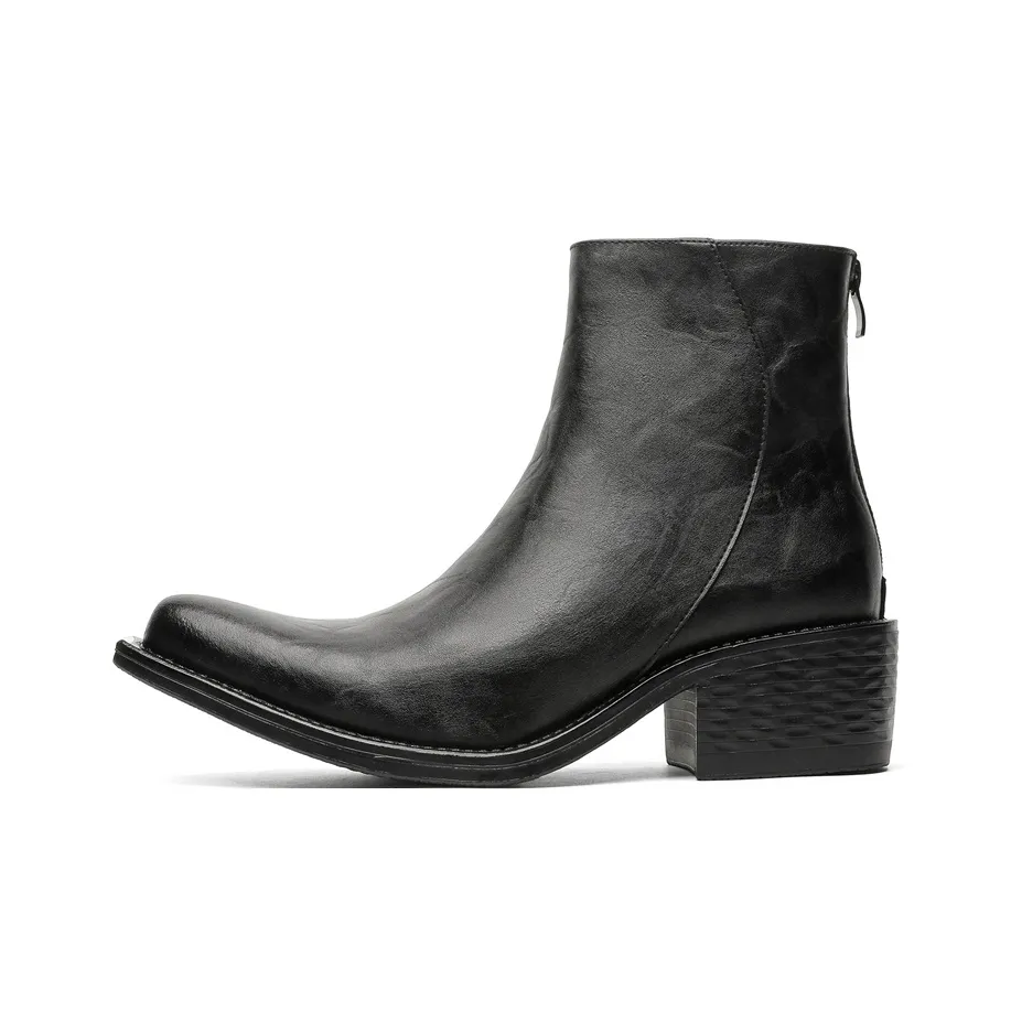 Chi Wolf Ankle Boots Men Black/Brown