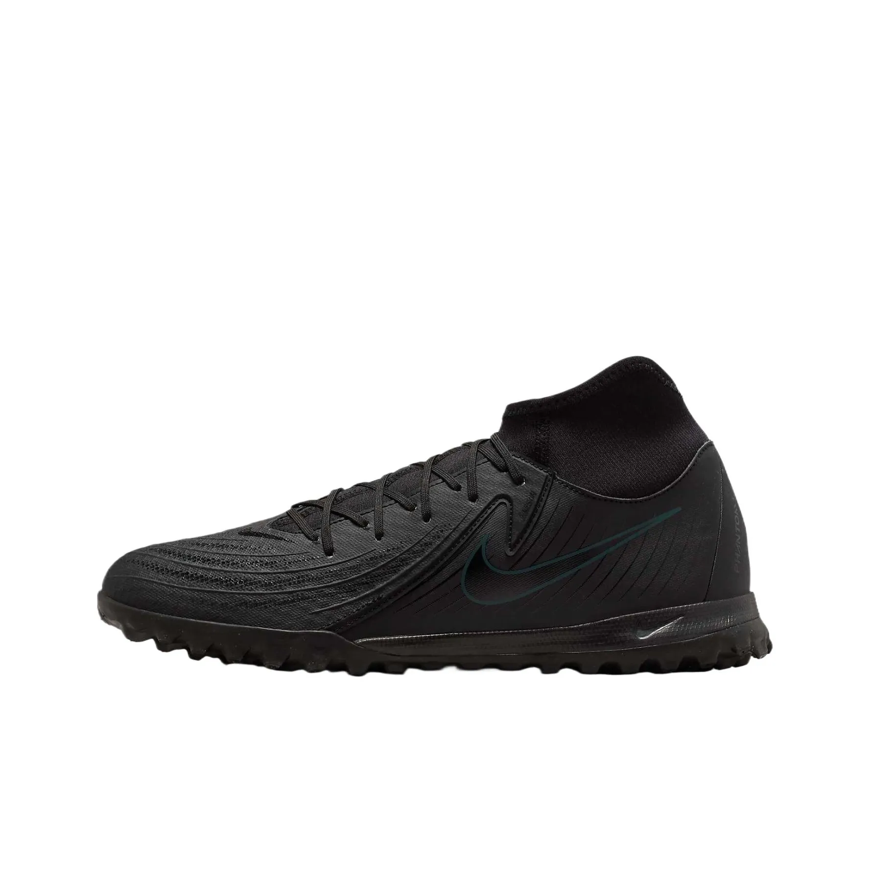 Nike TF Rubber Broken Studs Wear resistant And Lightweight Soccer Shoes Unisex Black