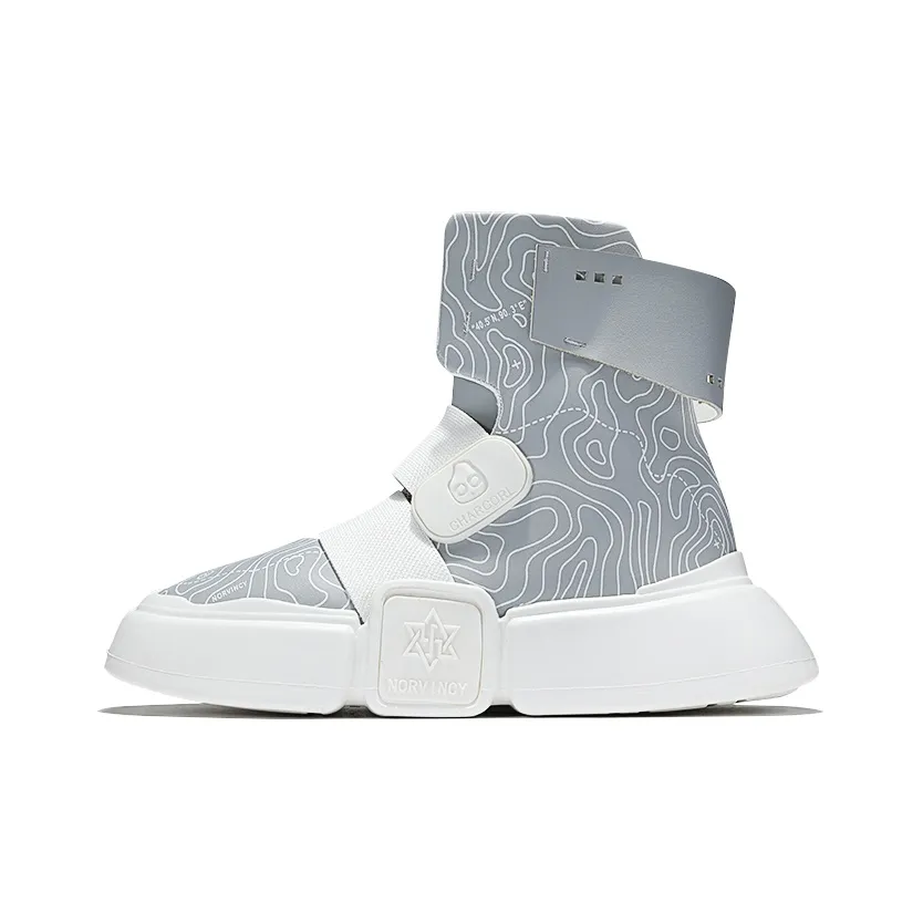 NORVINCY Stylish Skateboarding Shoes Unisex Gray