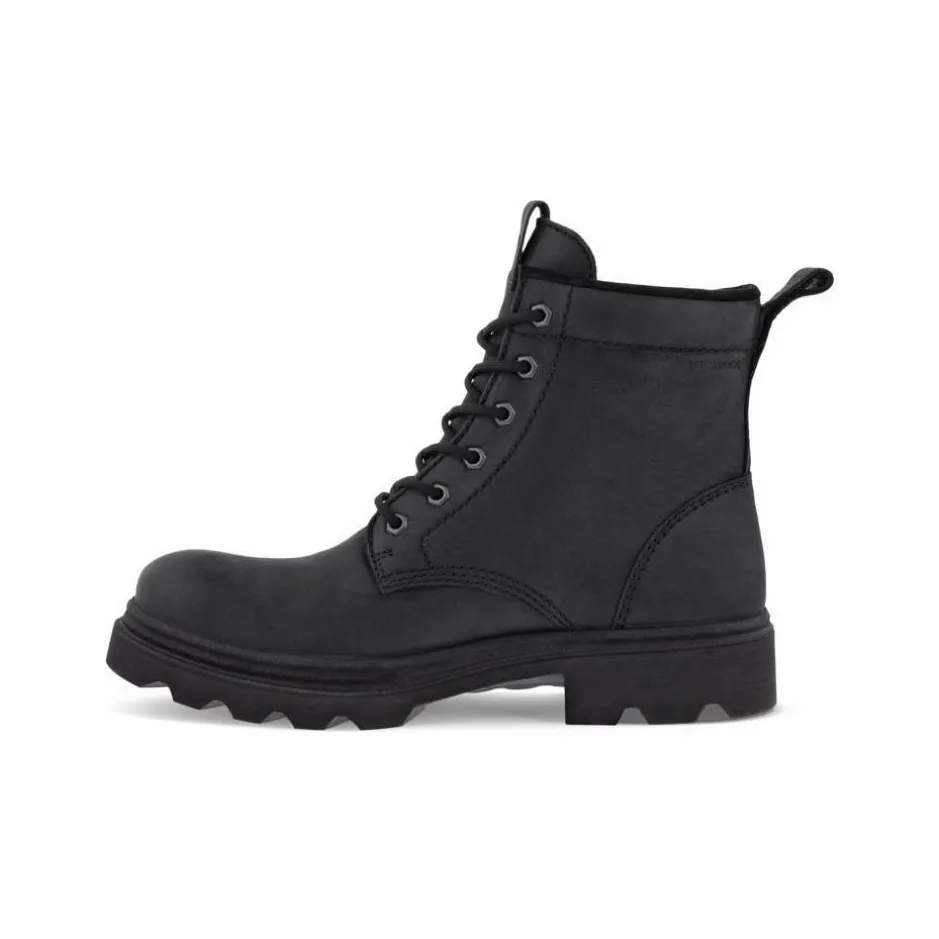 ecco Shoes Leather New Collection Short Martin Boot Men's Black