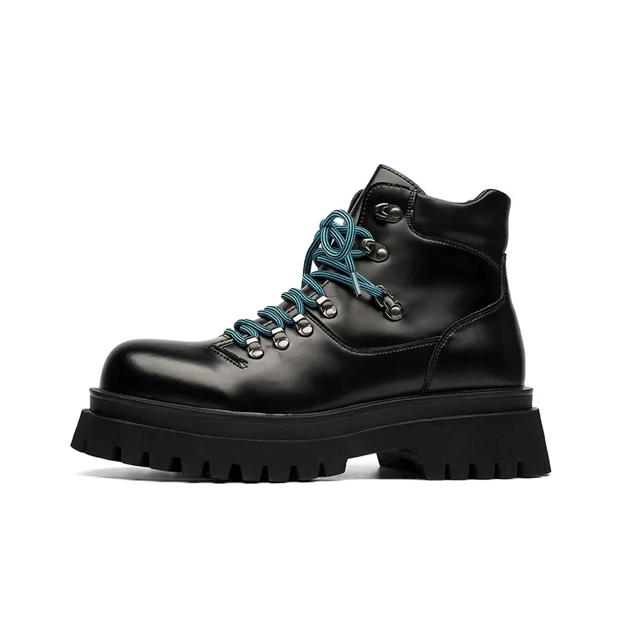 GZZ Короткий Мартин Ботин Мужской Черный