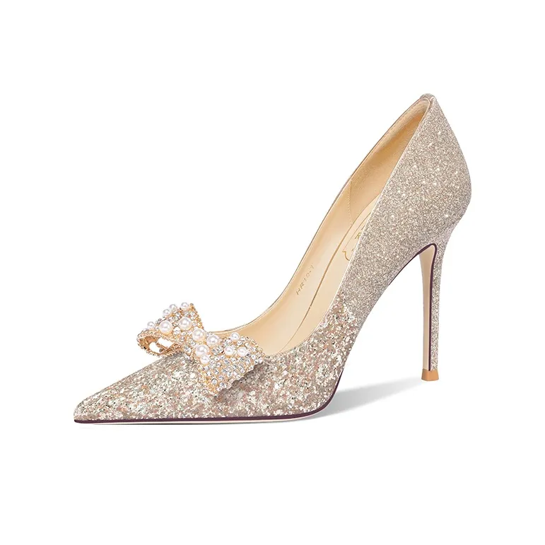 Holy Rose Высокие каблуки Женские Золото