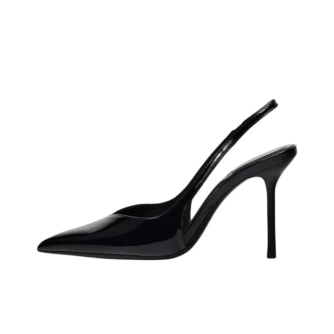 ZARA Slim Heel High Heels 10cm Women's Black